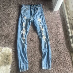 Blue Skinny Distressed Jeans🥰